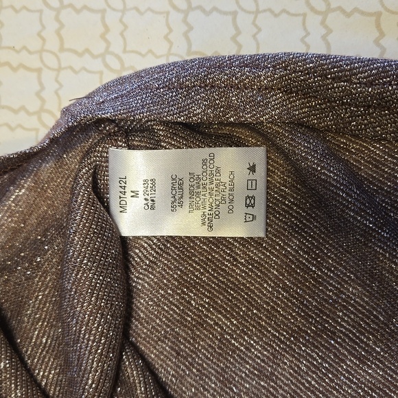 Miss Me Spaghetti String Top Shimmering Light Purple. Size M - Picture 6 of 6